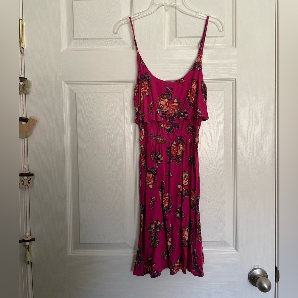 Roxy Pink Floral Mini Dress